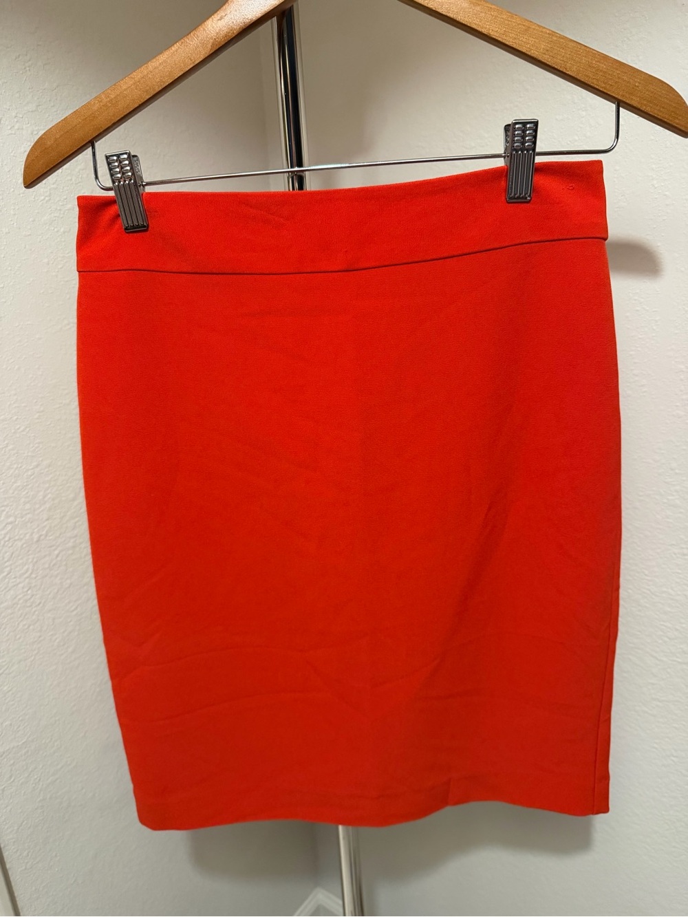 Banana Republic Bright Reddish Orange Coral Pencil Skirt